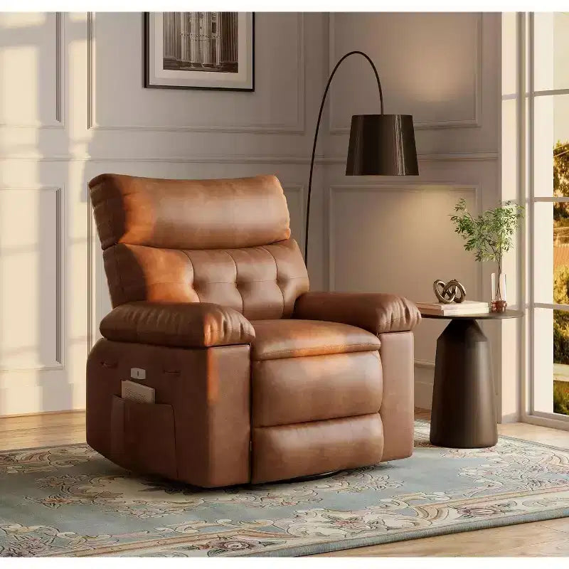 Fauteuil inclinable manuel extra large en cuir PU