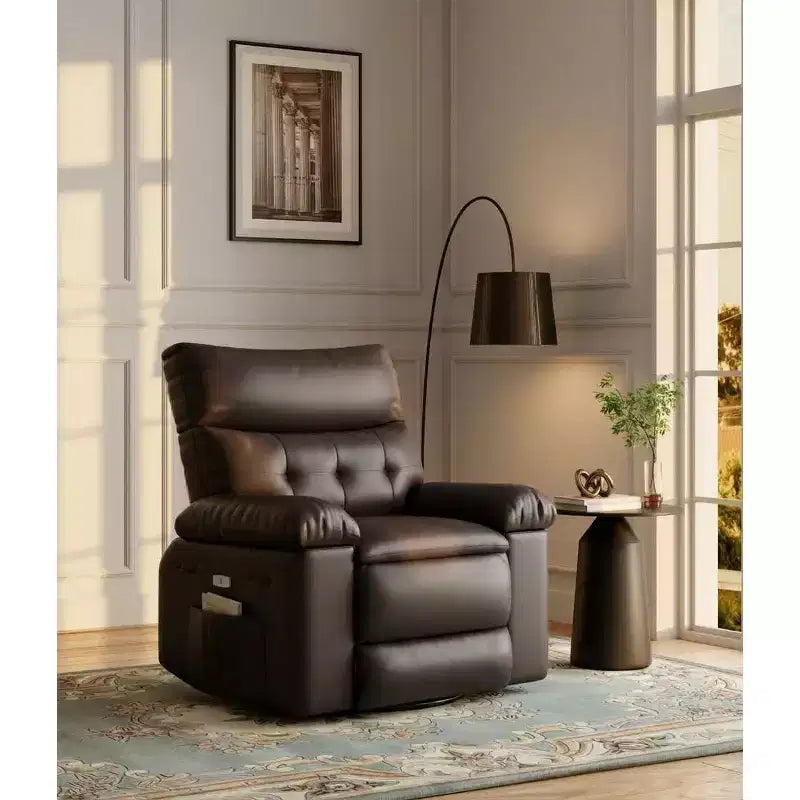 Fauteuil inclinable manuel extra large en cuir PU