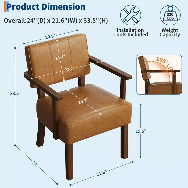 Fauteuil moderne de style médiéval