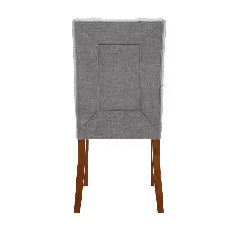 Chaise de salle à manger capitonnée en bois de cerisier