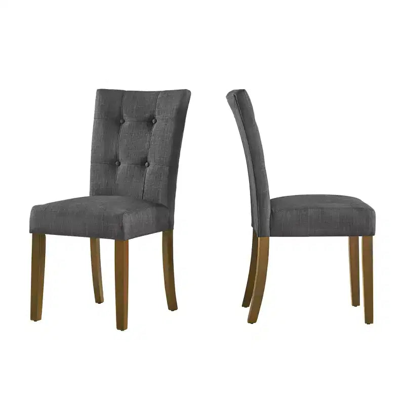 Chaise de salle à manger capitonnée en bois de cerisier