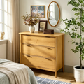 Coiffeuse moderne en bois à trois tiroirs