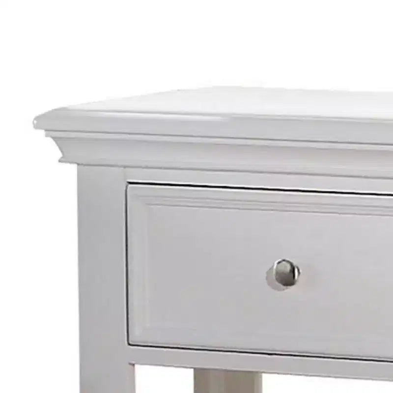 Table de chevet blanche