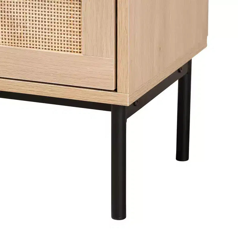 Table de chevet à deux tiroirs