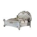 94" Queen Bed Vendome Synthetic Leather Carved Wood Detail - Acme Furniture