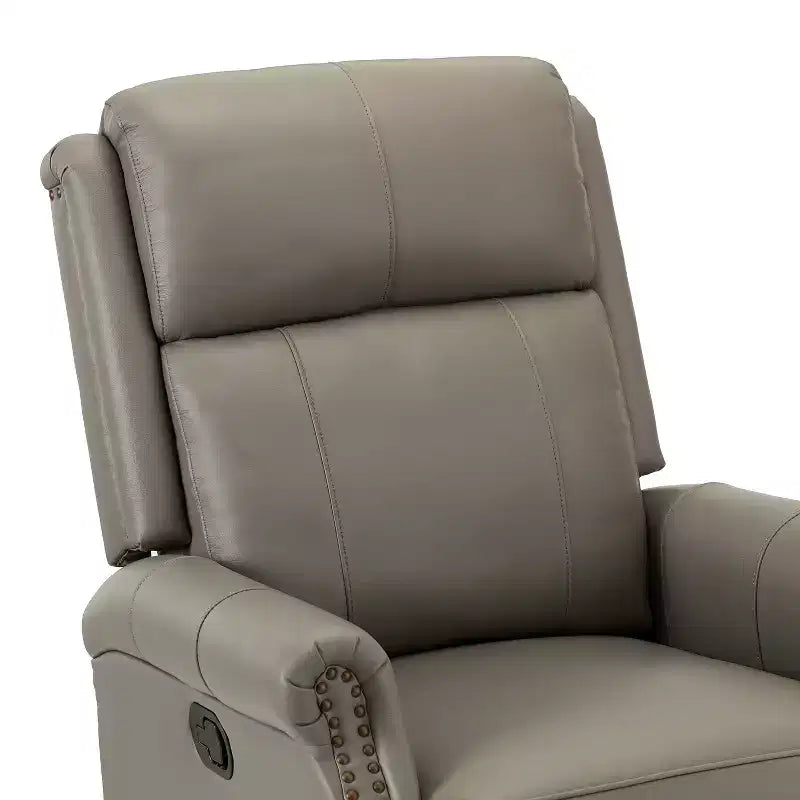 Fauteuil inclinable manuel en cuir véritable