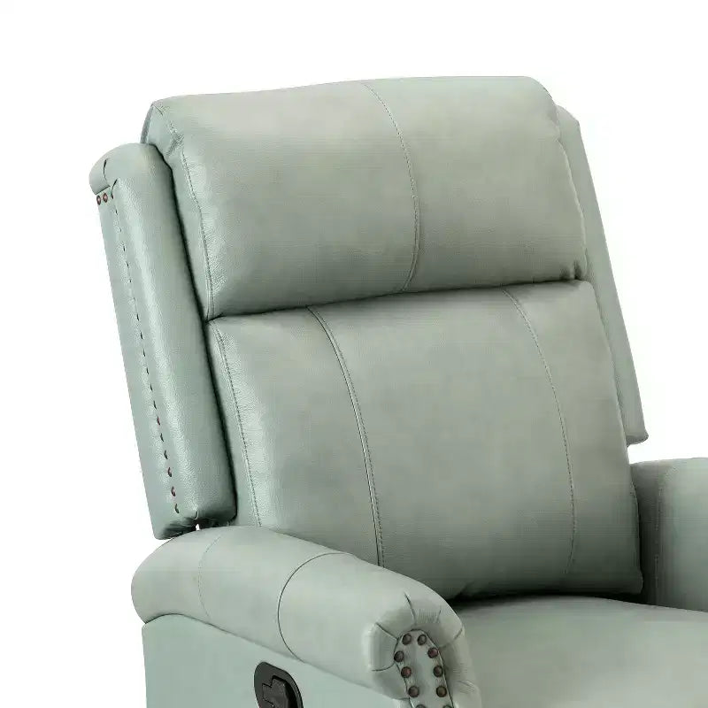 Fauteuil inclinable manuel en cuir véritable