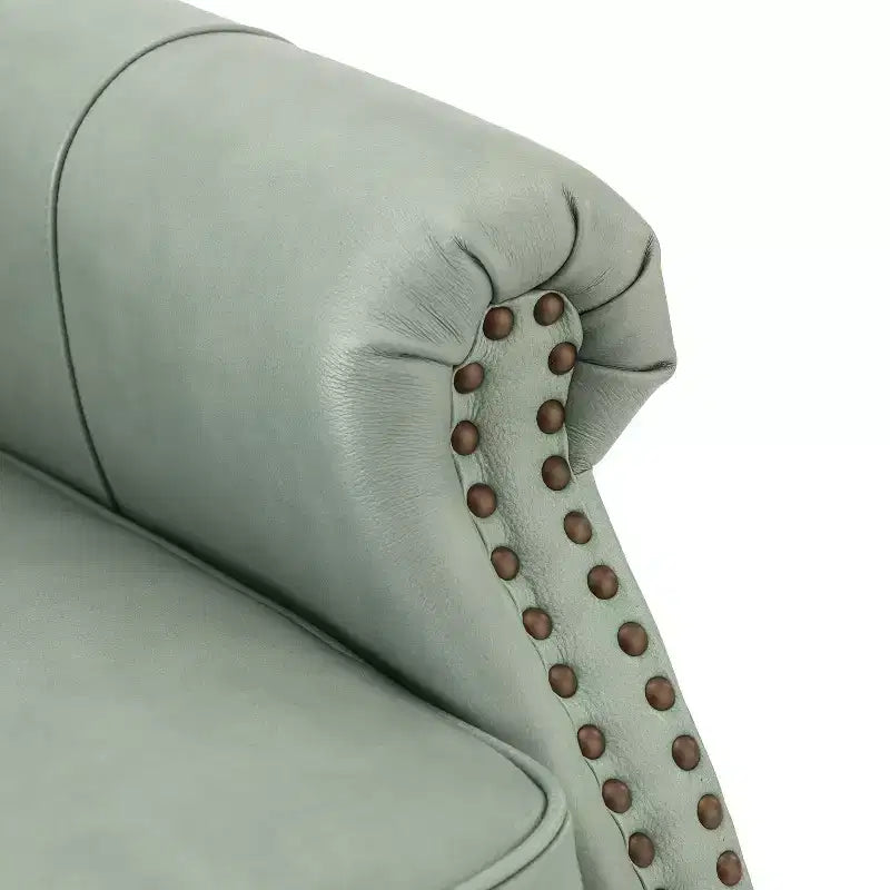 Fauteuil inclinable manuel en cuir véritable