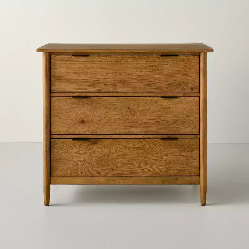 Coiffeuse moderne en bois à trois tiroirs