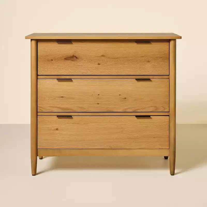Coiffeuse moderne en bois à trois tiroirs