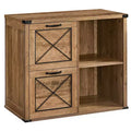 VASAGLE Lateral File Cabinet Filing Cabinet with 2 Drawers Printer Stand 2 Open Compartments