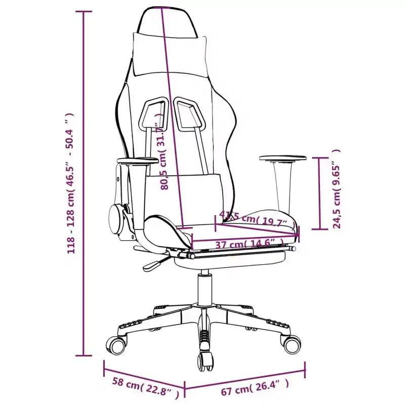 Fauteuil de massage avec repose-pieds