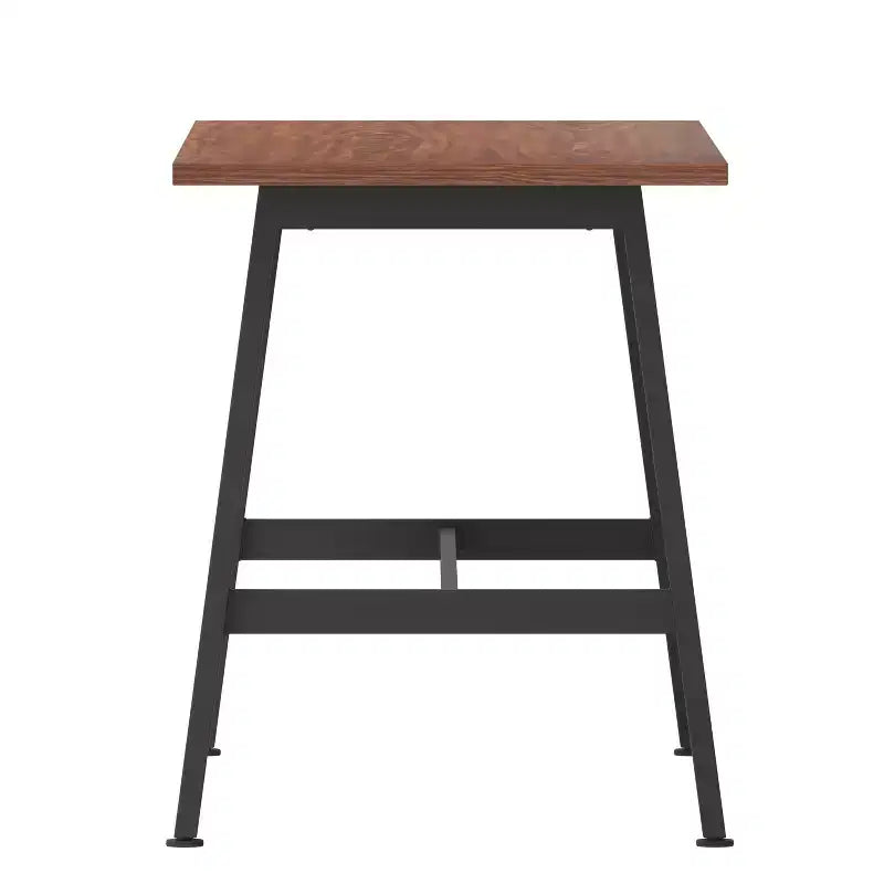 Table à manger/table de jeux avec piétement en A en acier robuste.