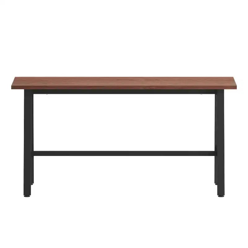 Table à manger/table de jeux avec piétement en A en acier robuste.