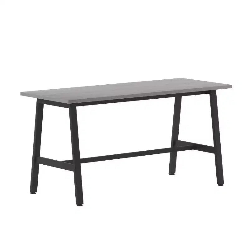 Table à manger/table de jeux avec piétement en A en acier robuste.