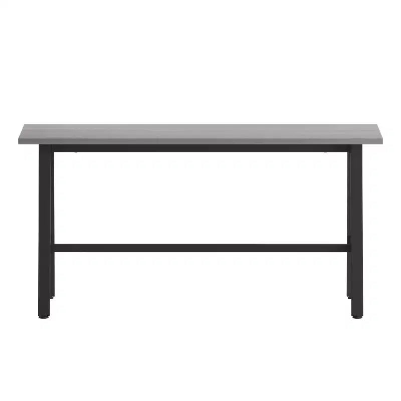 Table à manger/table de jeux avec piétement en A en acier robuste.
