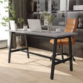 Table à manger/table de jeux avec piétement en A en acier robuste.